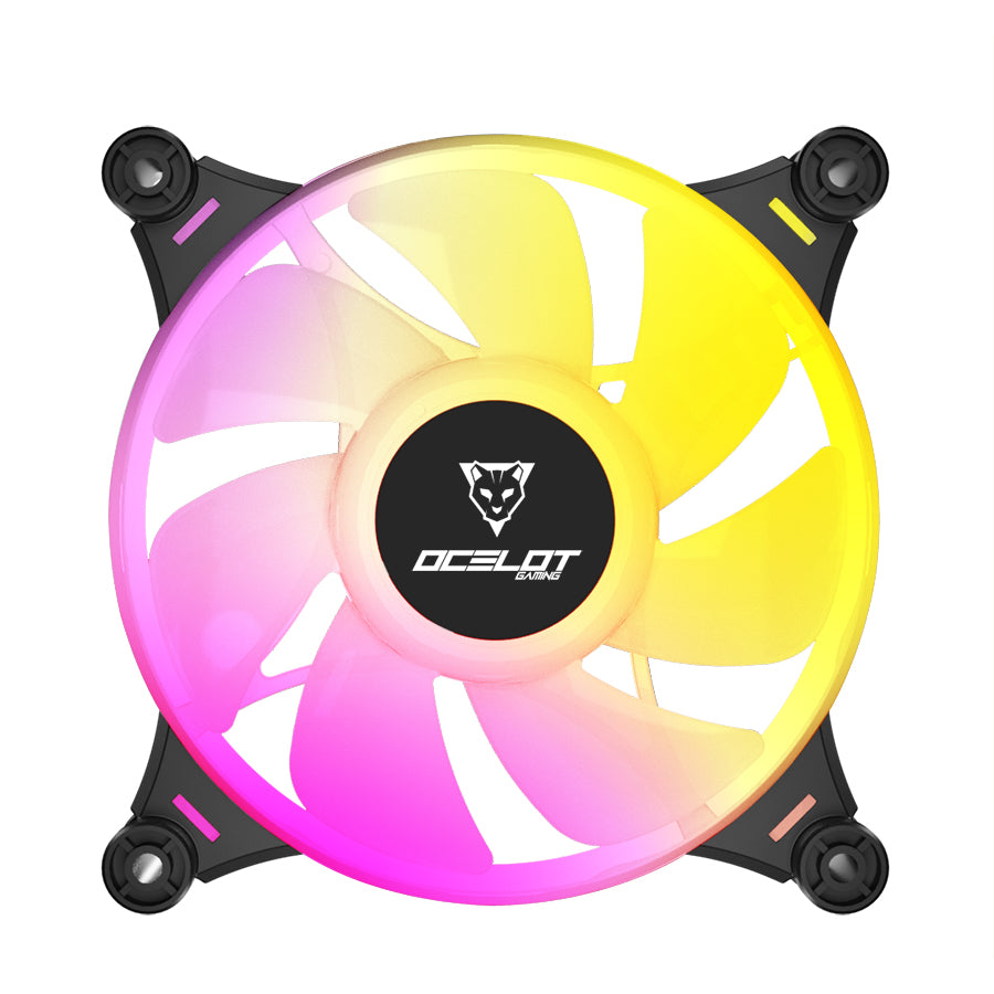 VENTILADOR INDIVIDUAL ARGB OCELOT GAMING, 120MM, 4PINES VENTILADOR INDIVIDUAL ARGB OCELOT GAMING, 120MM, 4PINES